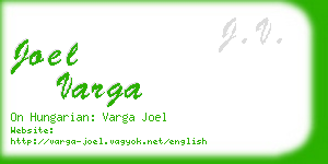 joel varga business card